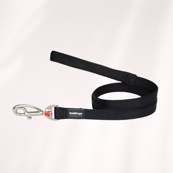 Laisse noire Red Dingo - 1m20 - 2 largeurs