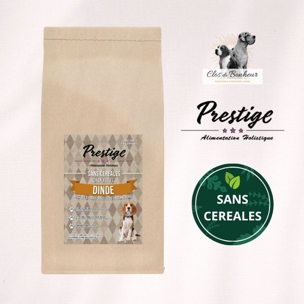 Croquettes Sans Céréales - Dinde - Adulte Toutes Races - 12kg