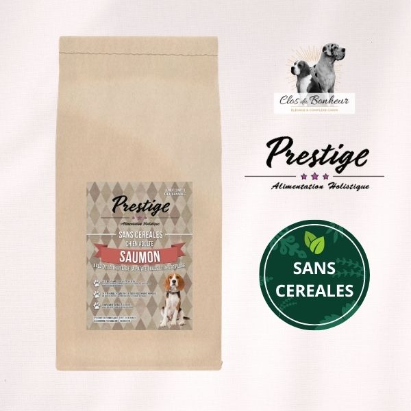 Croquettes Sans Céréales - Saumon - Adultes - Toutes Races - 12kg