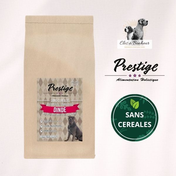 Croquettes Sans Céréales - Dinde - Grandes Races - 12kg