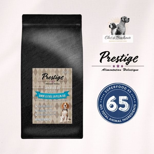 Croquettes Chien adulte Toutes races Dinde - Superfood - 12kg