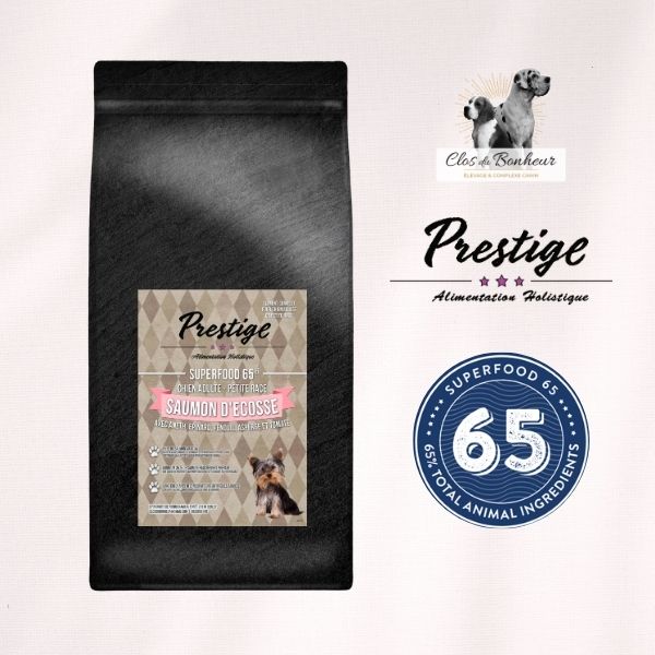 Croquettes Chien adulte Petite race Saumon d'Ecosse - Superfood -12kg