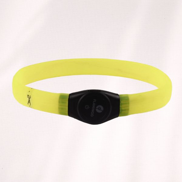 Collier lumineux Ilona Jaune pour chien