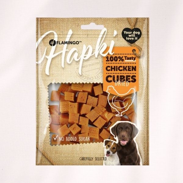 Friandises Hapki Cubes au poulet - 170gr