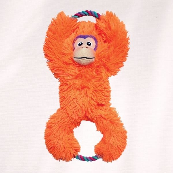 KONG Tuggz Singe Orange XL - Jouet pour Chien - 41cm