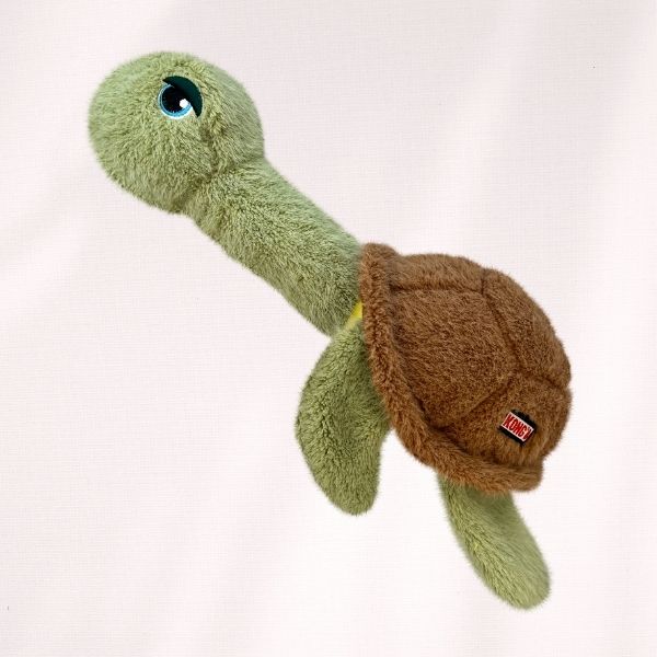 KONG Scruffs Tortue verte en Peluche pour Chien - 26cm