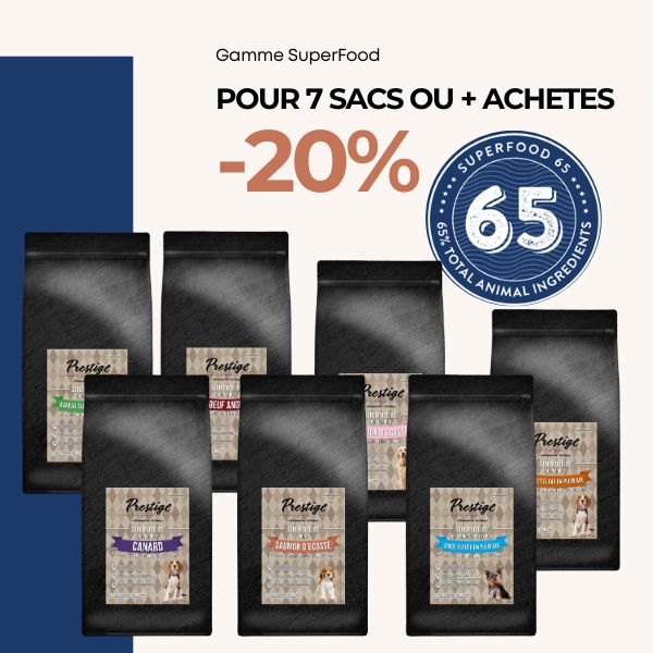 -20% pour 7 sacs et + de croquettes SuperFood achetés