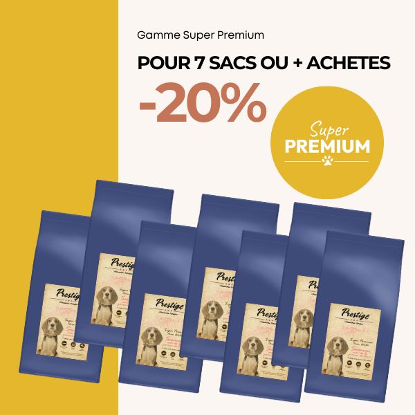 -20% pour 7 sacs et + de croquettes Super Premium achetés